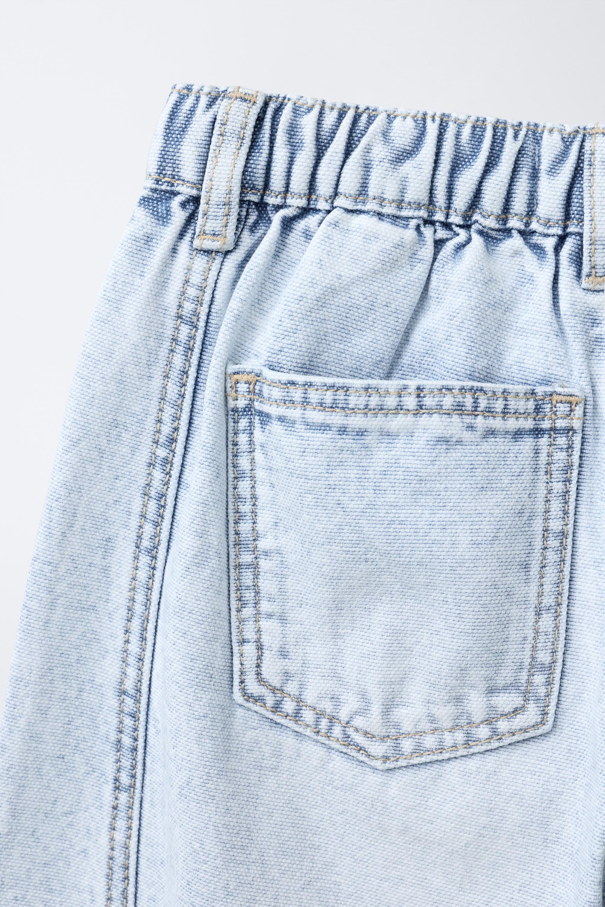 JEAN BARREL EN TOILE À DÉCOUPES